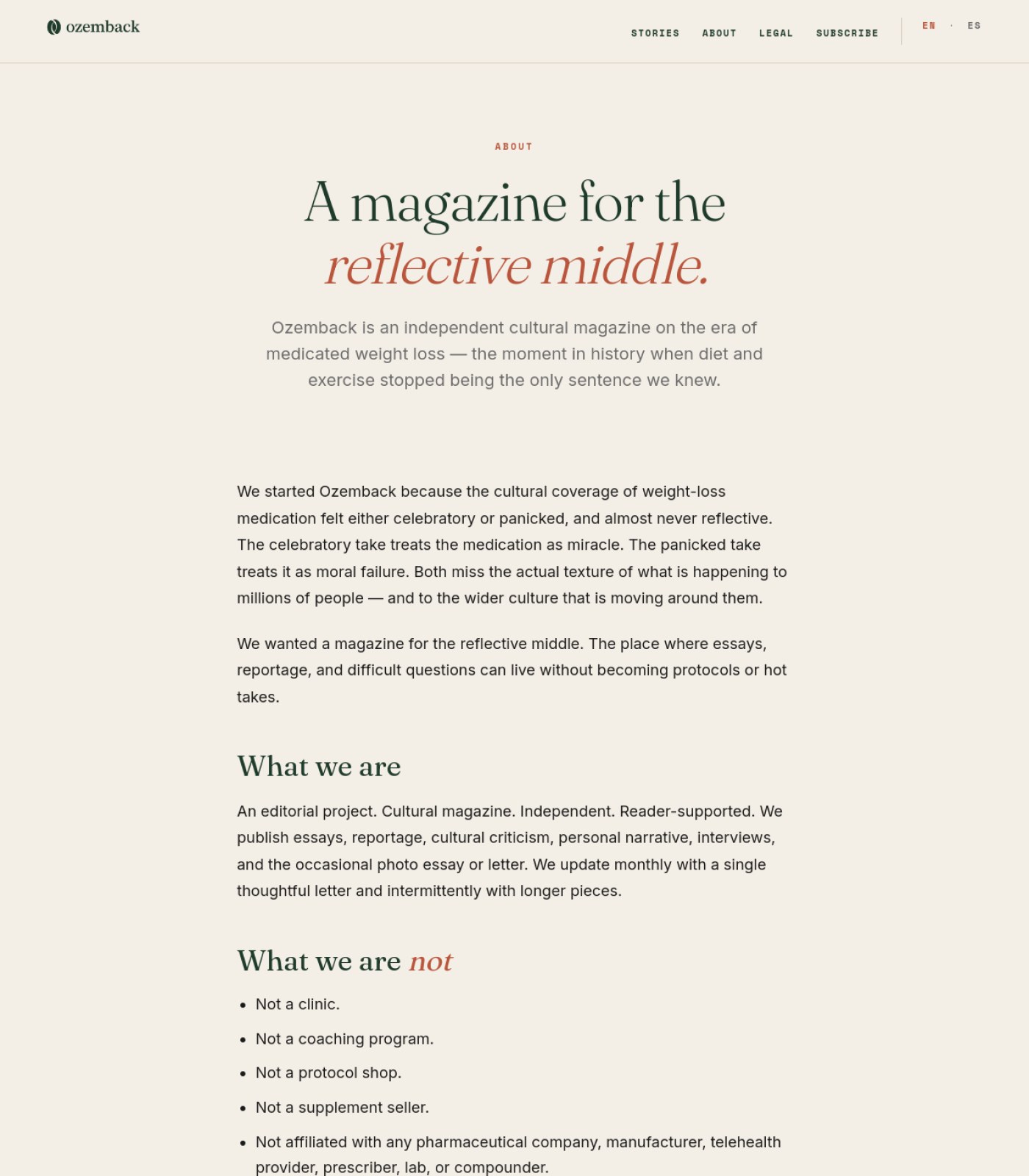 ozemback.com screenshot
