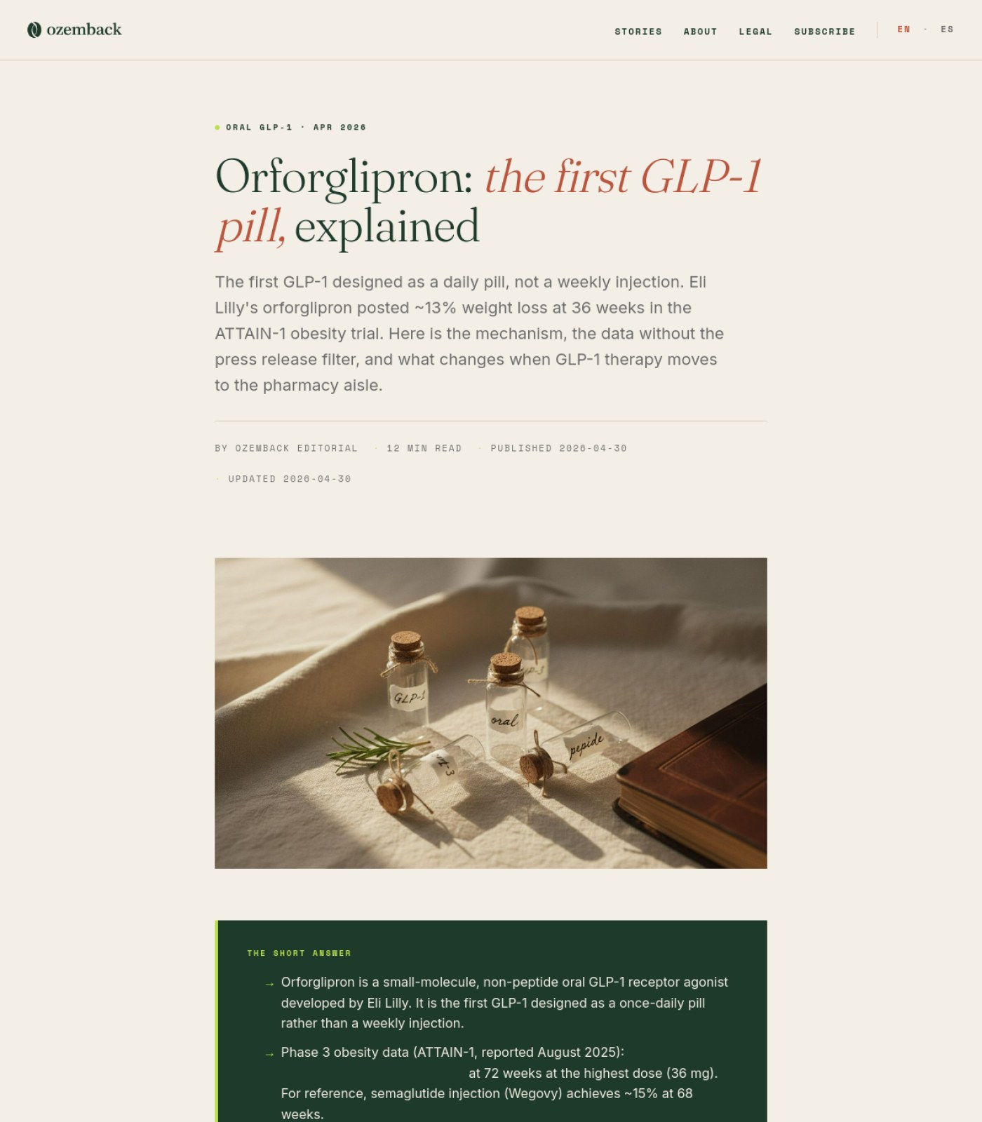 ozemback.com screenshot