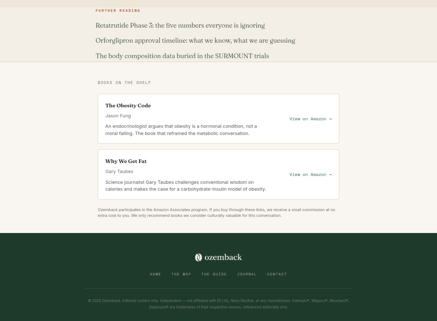 ozemback.com screenshot